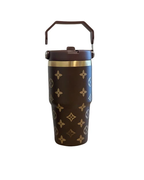 Luxury Flip Straw Tumbler