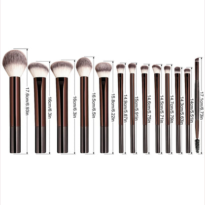 13-Piece Makeup Full Glam Brush Set