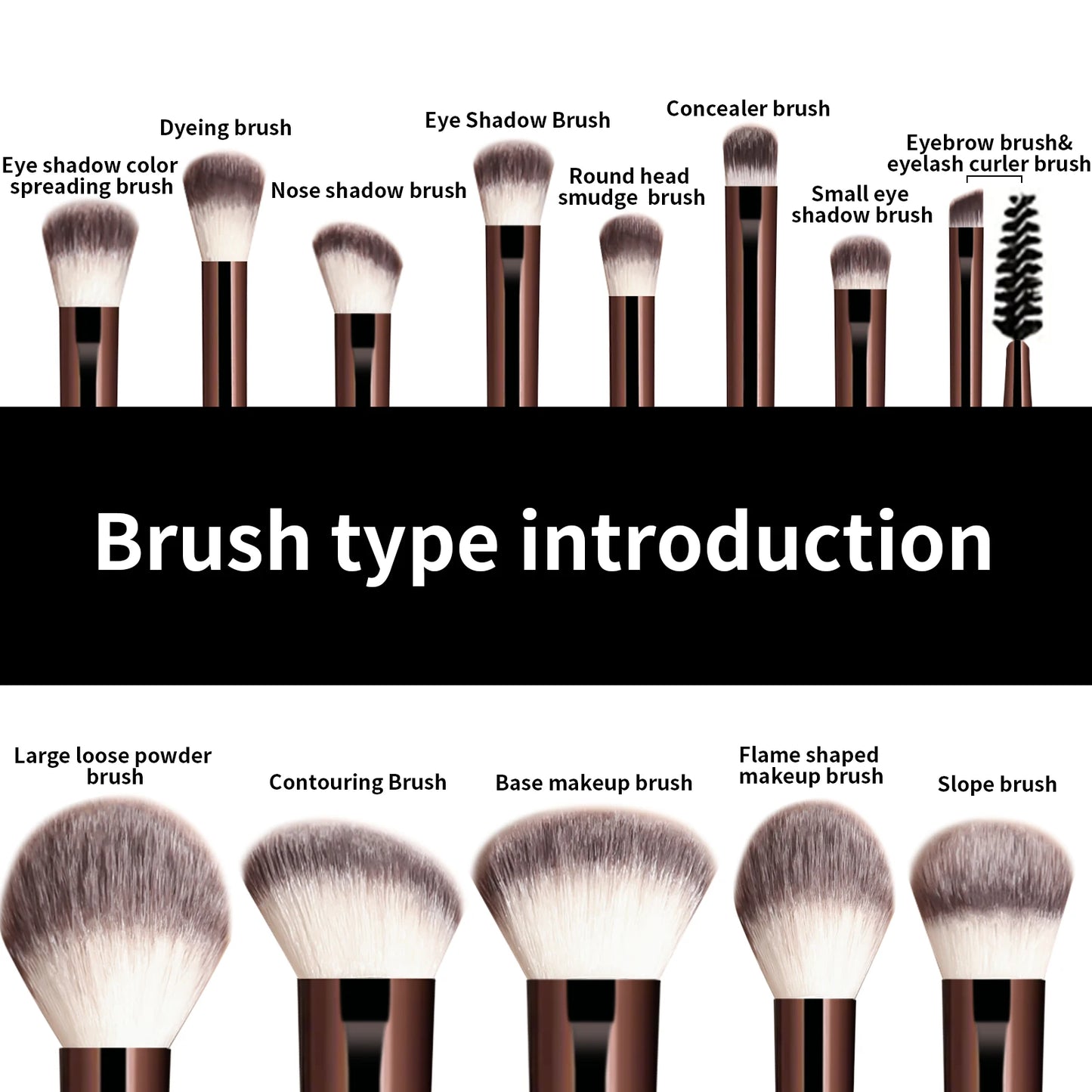 13-Piece Makeup Full Glam Brush Set